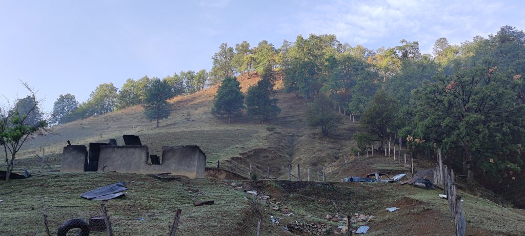 Estragos del desplazamiento Forzado en Coloradas de la Vírgen. Fuente de la imagen Mariana Villarreal